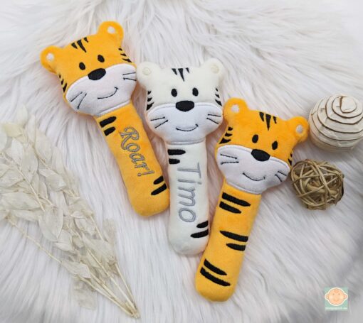 Babyrassel Tiger mit Streifem