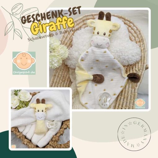 Giraffen Spielzeug Geschenk-Set für Babys