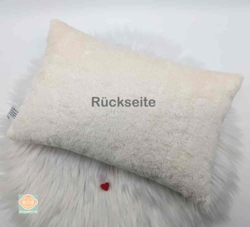 Kissen-Rückseite aus weichem Baumwollplüsch